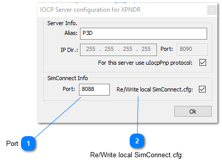 3.4.2. Configuración de SimConnect